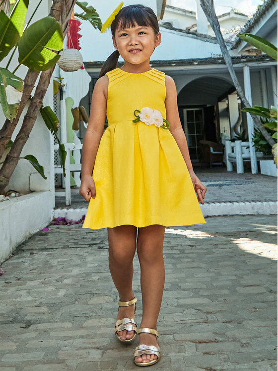 Mayoral Mayoral Elegantiška suknelė 3914 Geltona