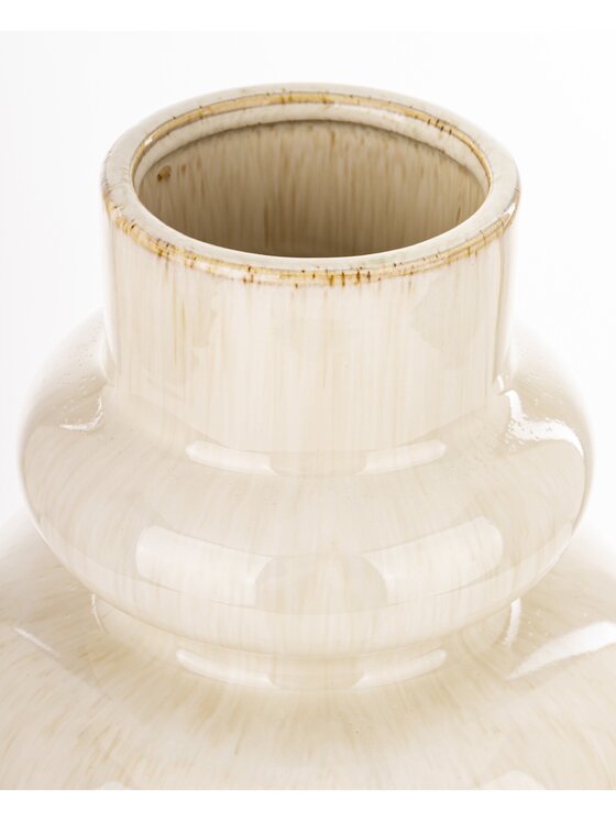 MIAhome MIAhome Wazon ceramiczny 30x16,5x16,5 cm MEZANIO - II Biały