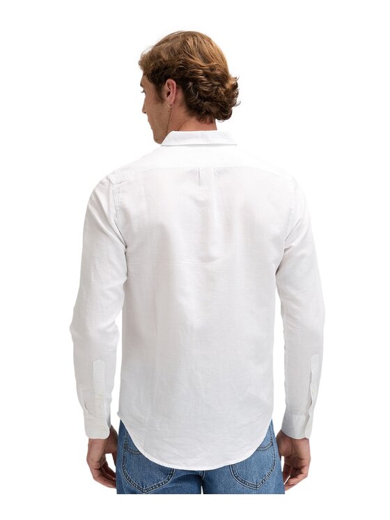 Lee Lee Koszula 112376559 Biały Regular Fit