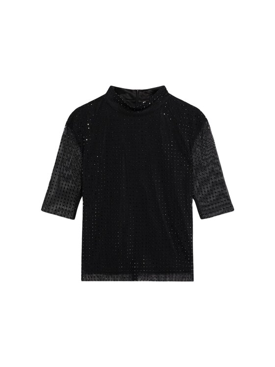 Oltre Oltre T-Shirt G404J004198N033 Czarny Regular Fit