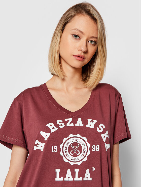 T-shirt Warszawska Lala PL-KO-VN-00190 Bordeaux