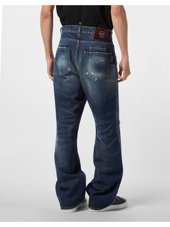PHILIPP PLEIN PHILIPP PLEIN Jeansy 26875 Niebieski Loose Fit