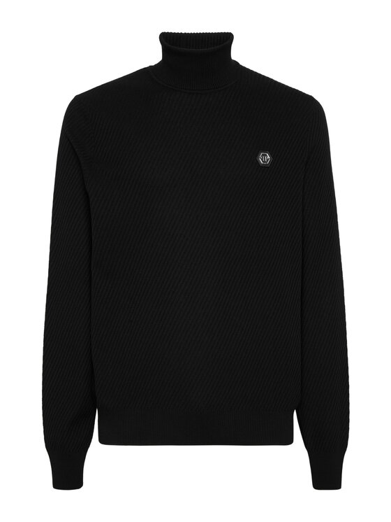 PHILIPP PLEIN PHILIPP PLEIN Longsleeve 26965 Czarny Regular Fit