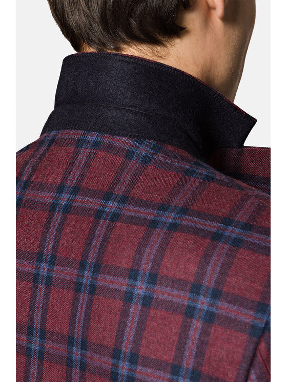 Lancerto Lancerto Marynarka MA099222000007 Bordowy Slim Fit