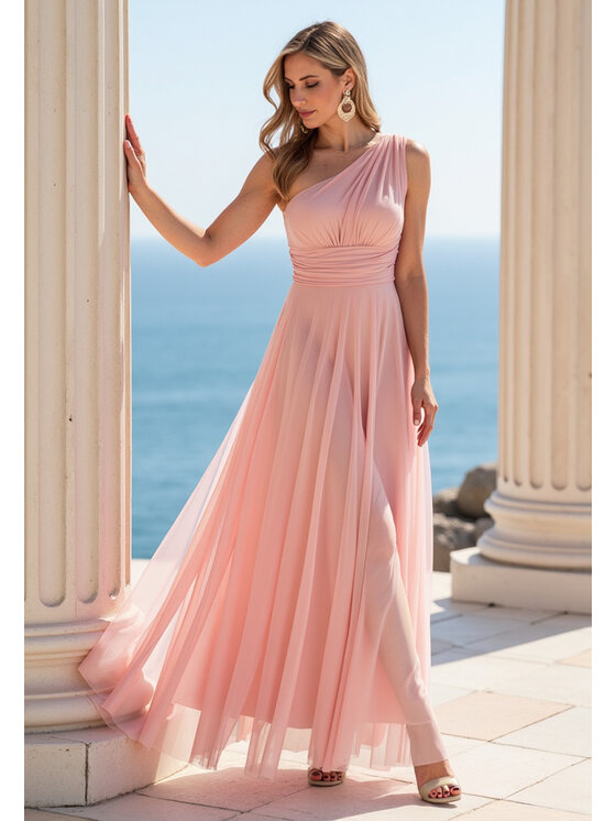 FIGL FIGL Abito da sera M1172 Rosa Flared Fit