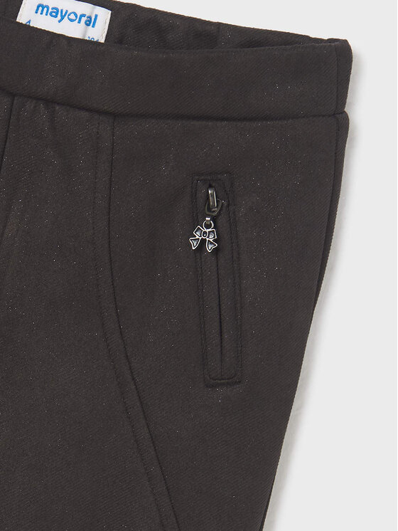 Mayoral Mayoral Pantaloni di tessuto 4501 Nero Regular Fit