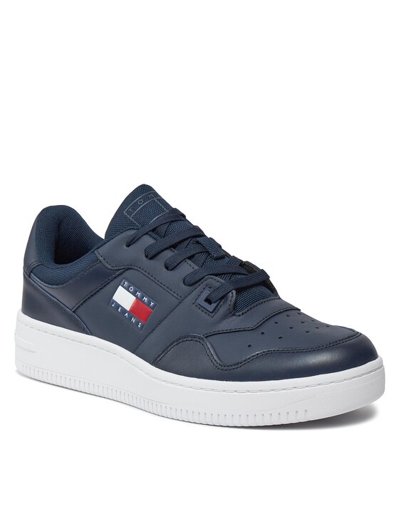 Tommy Jeans Tommy Jeans Laisvalaikio batai Tjm Retro Basket Ess EM0EM01395 Tamsiai mėlyna