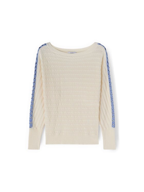 Motivi Motivi Maglione M135W003825N0S1 Bianco Over Fit