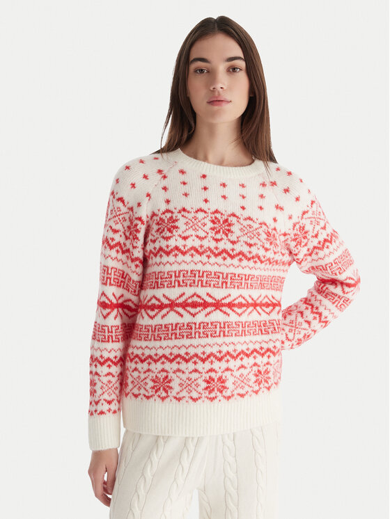 ONLY ONLY Svetr Xmas Nordic 15354824 Červená Regular Fit