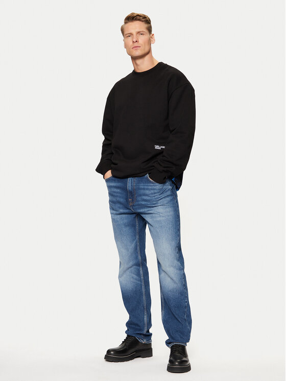 Karl Lagerfeld Jeans Karl Lagerfeld Jeans Μπλούζα A1M20070 Μαύρο Relaxed Fit