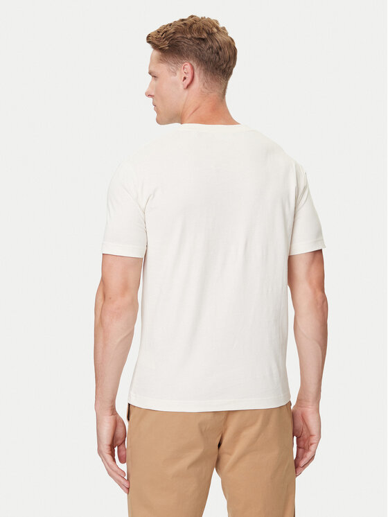 Gant Gant T-krekls Small Graphic 2003343 Écru Regular Fit