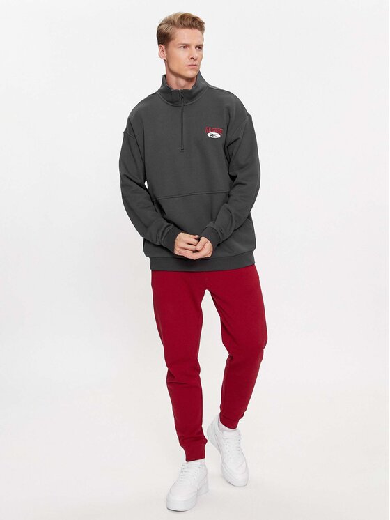 Reebok Reebok Majica dugih rukava Archive Essentials IL8801 Siva Regular Fit