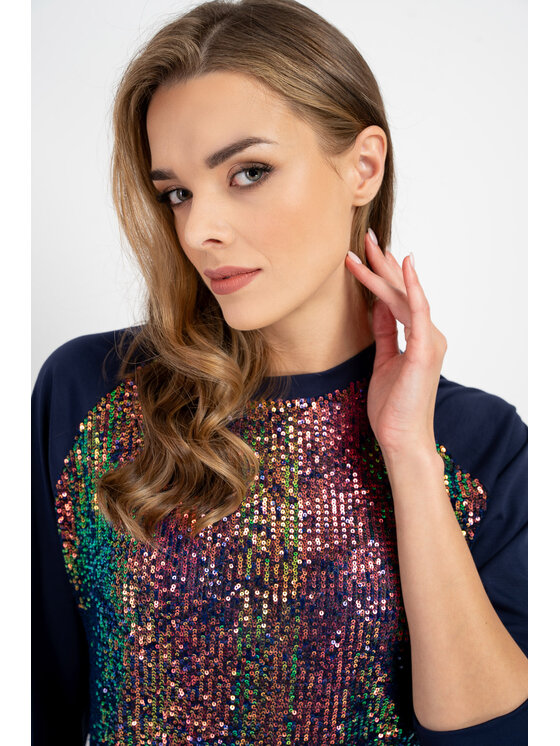 CLICK CLICK Halenka 70-827 Barevná Casual Fit