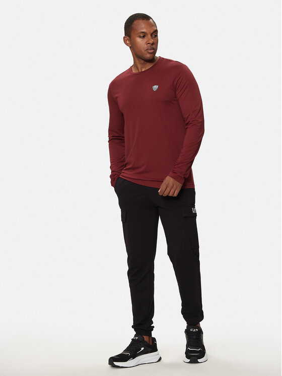 EA7 Emporio Armani EA7 Emporio Armani Hosszú ujjú 8NPT17 PJRGZ 1496 Piros Regular Fit