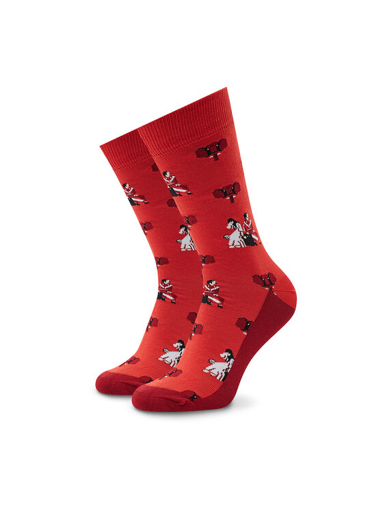 Șosete Înalte Unisex Stereo Socks Mammoth Roșu