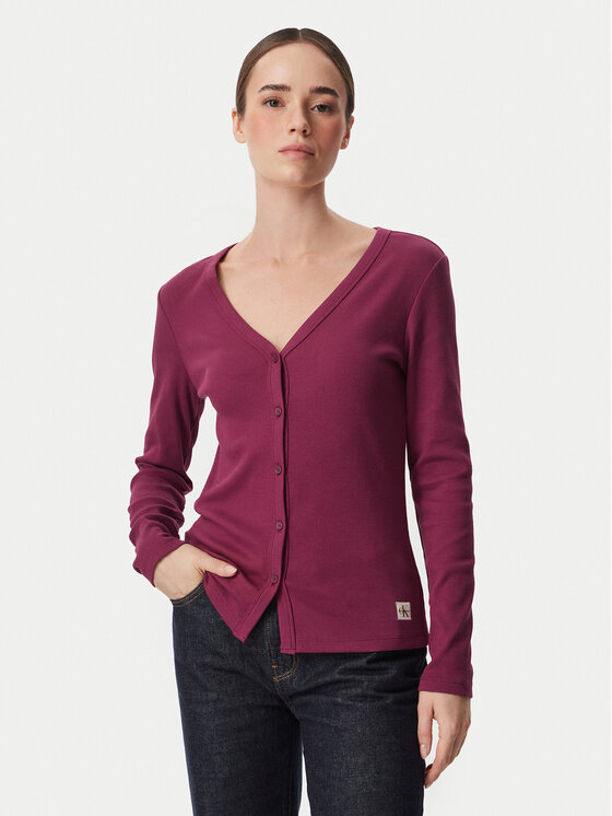 Calvin Klein Jeans Блуза LV047G207G Бордо Regular Fit