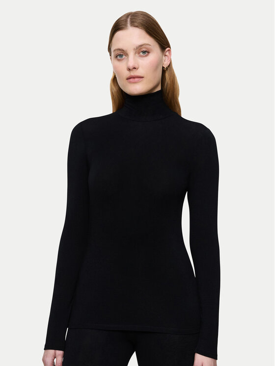Triumph Triumph Поло Bauty Layers 10225074 Черен Slim Fit