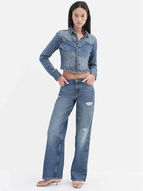 Guess Jeans Guess Jeans Jeansy 180398 Modrá Relaxed Fit