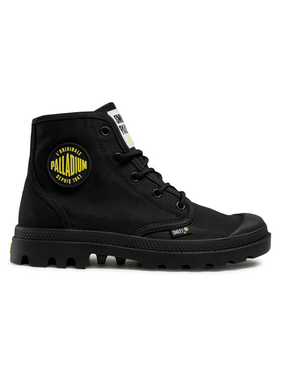 Palladium Palladium Trapery Pampa Hi Smiley Be Kind 77079-008-M Czarny