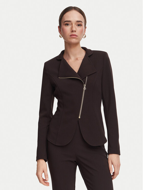 Rinascimento Rinascimento Pintsak CFC0130203003 Tumepruun Slim Fit