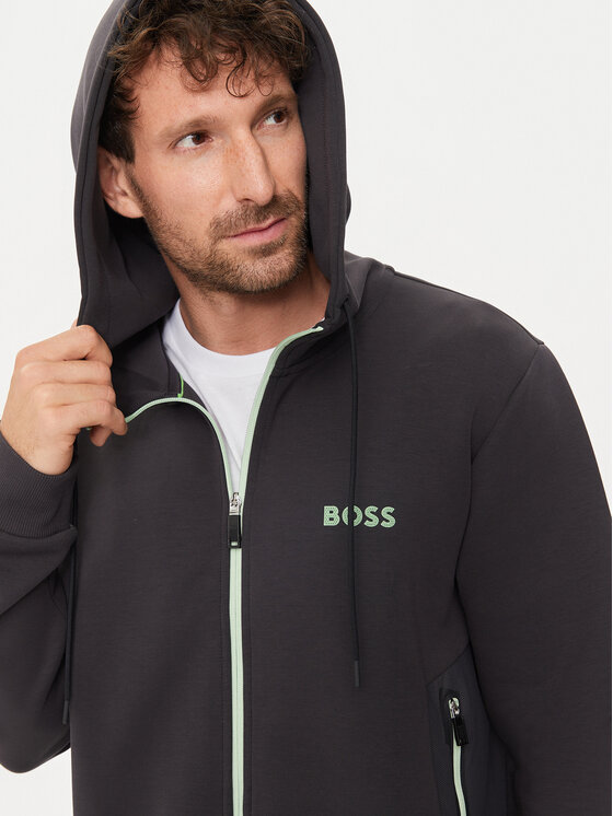 BOSS Boss Majica dugih rukava Saggy 1 50510319 Siva Regular Fit