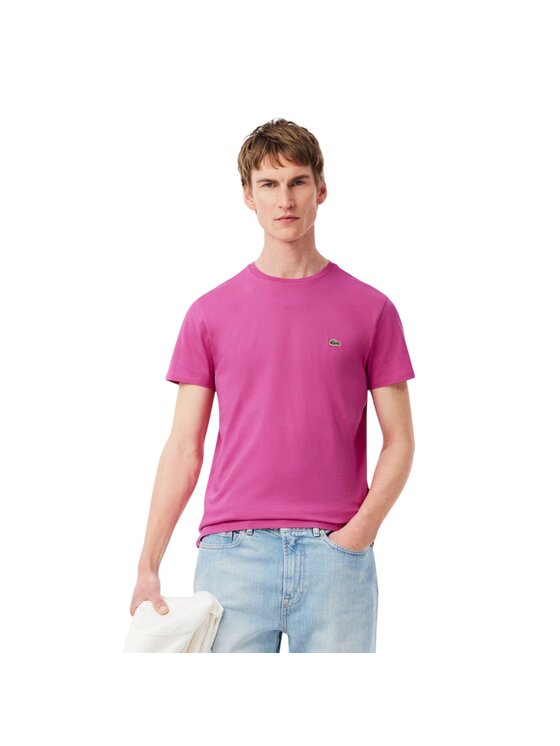 Lacoste Lacoste T-Shirt 15280953360719 Różowy Regular Fit