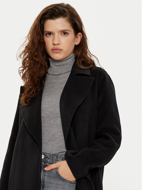 Marella Marella Cappotto di lana Ardenza 2423016031 Nero Regular Fit