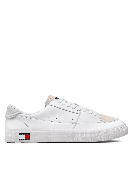 Tommy Jeans Snīkeri Vulcanized Ess EM0EM01106 Balts