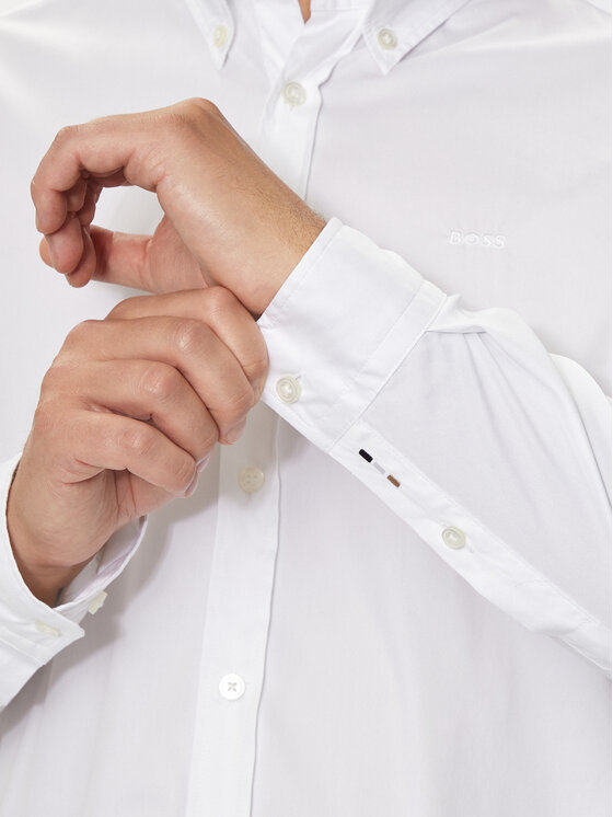 BOSS Boss Camicia Roan 50520291 Bianco Slim Fit
