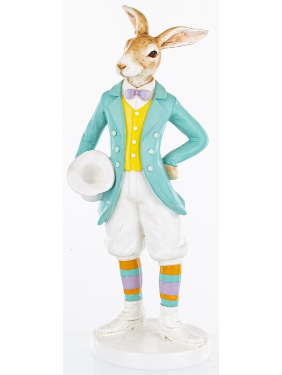 MIAhome MIAhome Figurka królik 37x15x12 cm ELEGANT Kolorowy