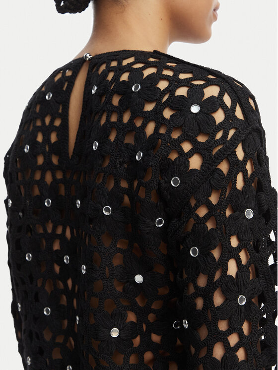 MICHAEL Michael Kors MICHAEL Michael Kors Блуза MS651ZMKNE Черен Regular Fit