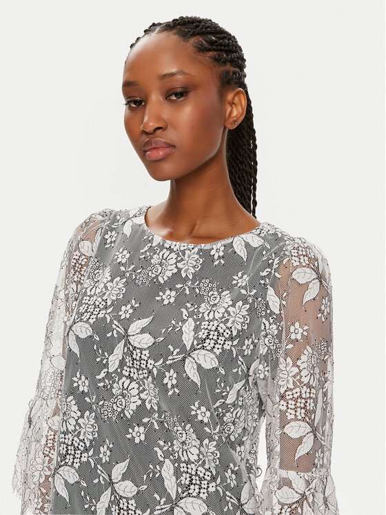 Bruuns Bazaar Bruuns Bazaar Sukienka koktajlowa Majah BBW3837 Écru Regular Fit