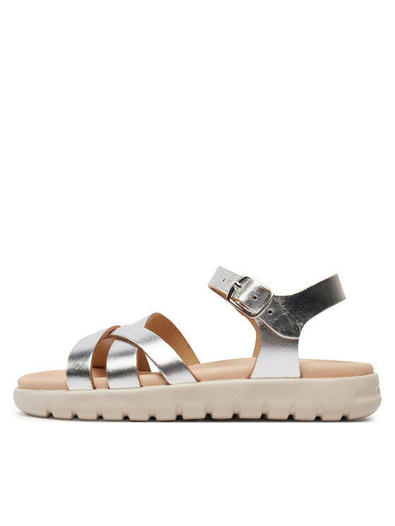 Geox Geox Sandały J Sandal Soleima Gir J45GSA 000CF C1007 S Srebrny
