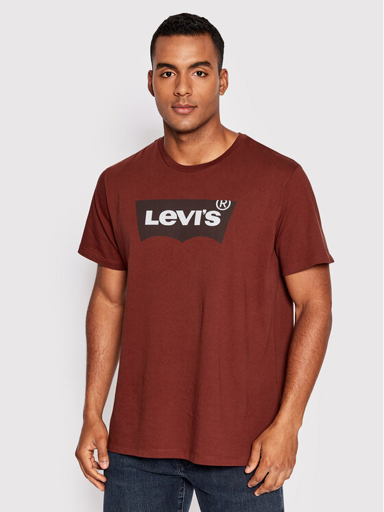 Levi's® T-shirt Graphic Crewneck 22491-0476 Bordeaux Regular Fit • 
