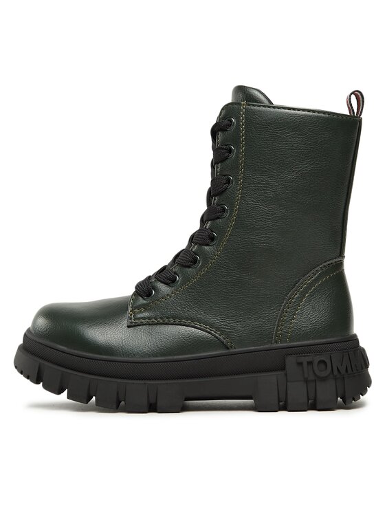 Tommy Hilfiger Tommy Hilfiger Μπότες T3A5-33057-1355406 M Πράσινο