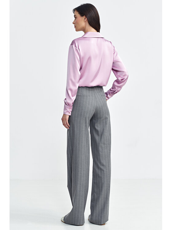 NIFE NIFE Koszula K80 Różowy Regular Fit