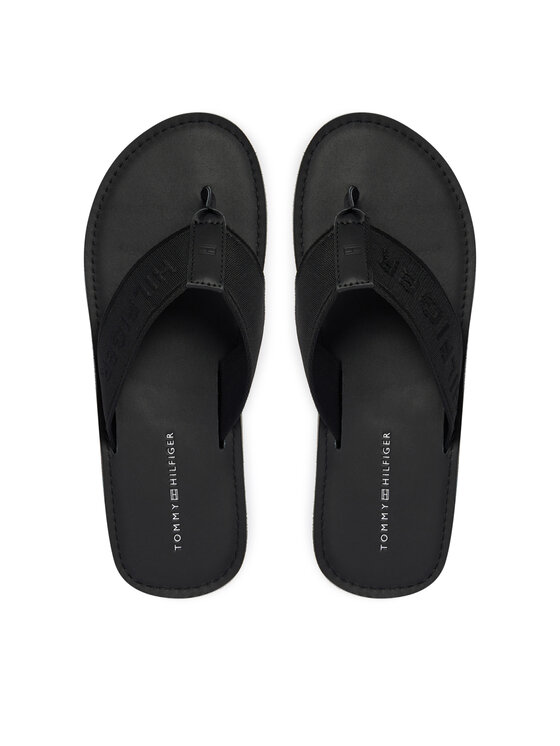 Tommy Hilfiger Tommy Hilfiger Σαγιονάρες Jacquard Logo FM0FM05808 Μαύρο