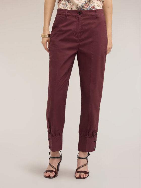 Motivi Motivi Spodnie materiałowe P00VQ004580N029 Fioletowy Regular Fit