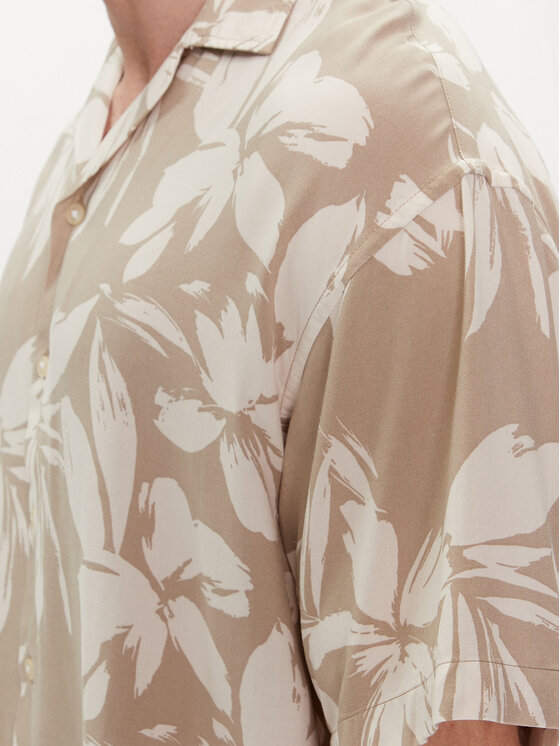 Jack & Jones Jack & Jones Košile Jeff 12248408 Béžová Relaxed Fit