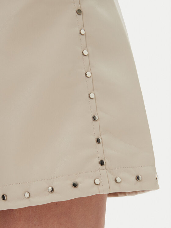 Bruuns Bazaar Bruuns Bazaar Σορτς από απομίμηση δέρματος Tullamo BBW4393 Μπεζ Regular Fit
