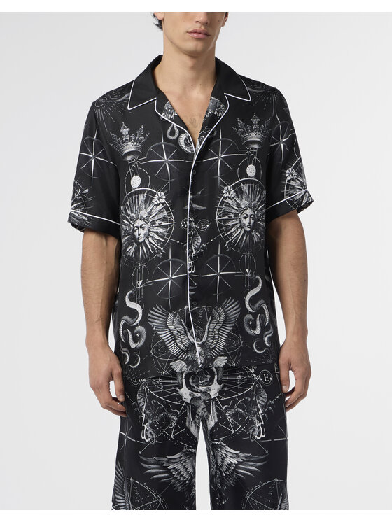 PHILIPP PLEIN PHILIPP PLEIN Koszula 29000 Czarny Regular Fit