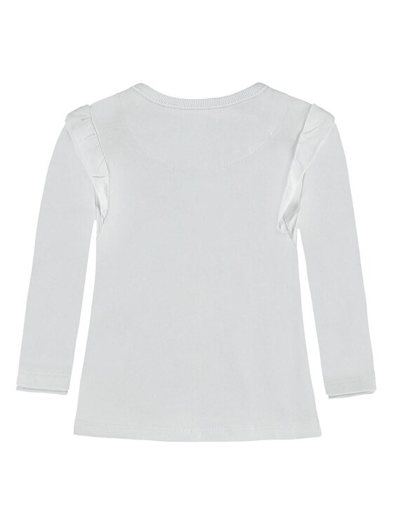 Kanz Kanz Bluzka 1712023-1000 Biały Basic Fit