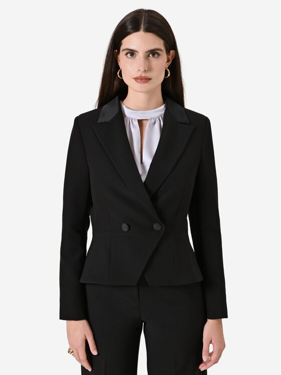 Rinascimento Rinascimento Giacca da abito giacca corta donna Nero Regular Fit