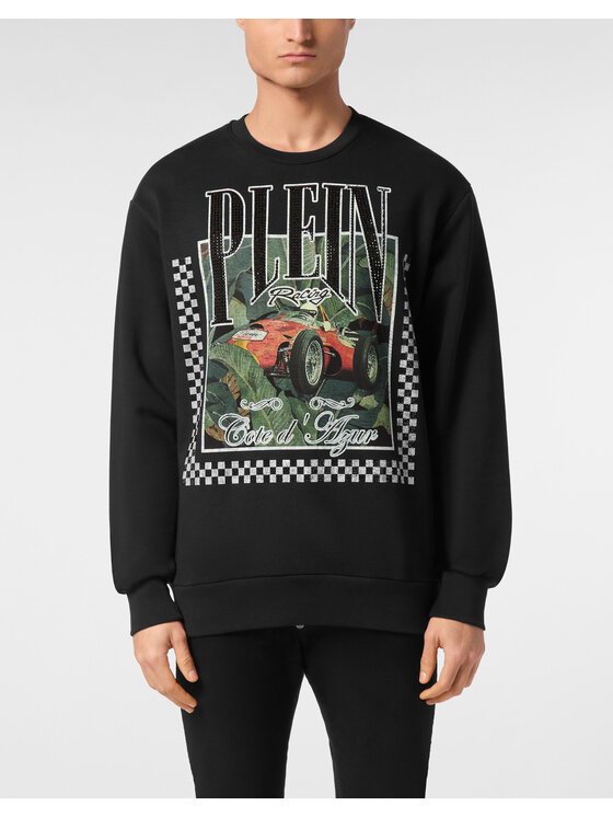 PHILIPP PLEIN PHILIPP PLEIN Bluza 24657 Czarny Regular Fit