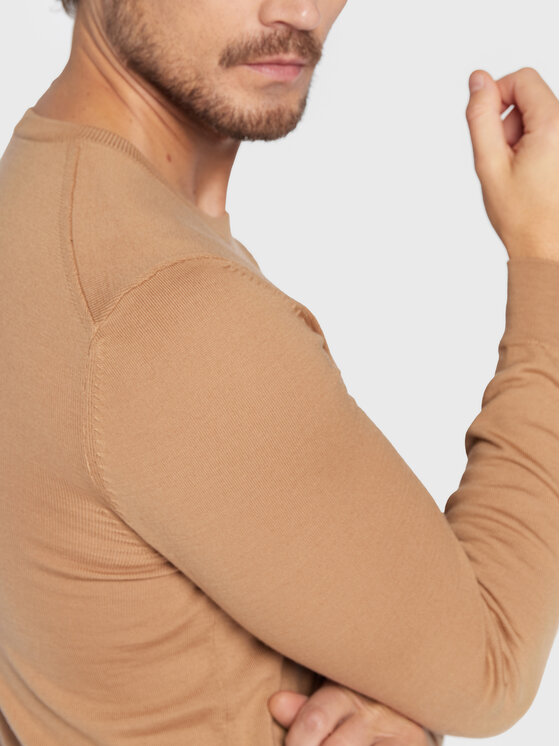 BOSS BOSS Pulover Botto-L 50476364 Rjava Regular Fit