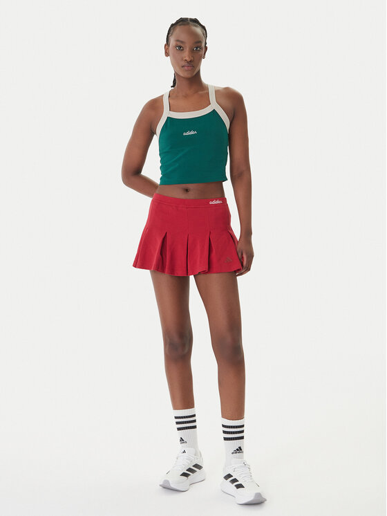 adidas adidas Plisovaná sukňa Seasonal Essentials Colorpop KD3372 Červená Loose Fit