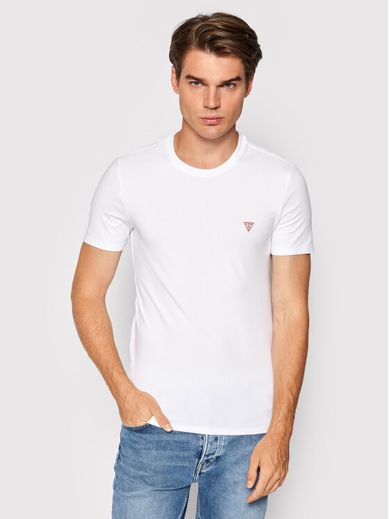 Guess T-Shirt M1RI24 J1311 Weiß Super Slim Fit • Modivo.de