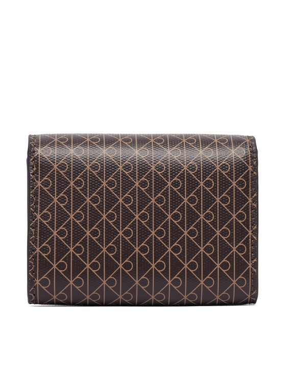 Calvin Klein Calvin Klein Портфейл Emblem Aop Flap Coin Wallet LV04F1226G Кафяв