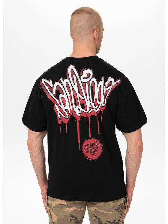 PITBULL PITBULL T-Shirt AUTOMATIC Czarny Regular Fit