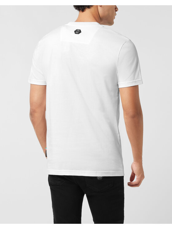 PHILIPP PLEIN PHILIPP PLEIN T-Shirt 26163 Biały Regular Fit